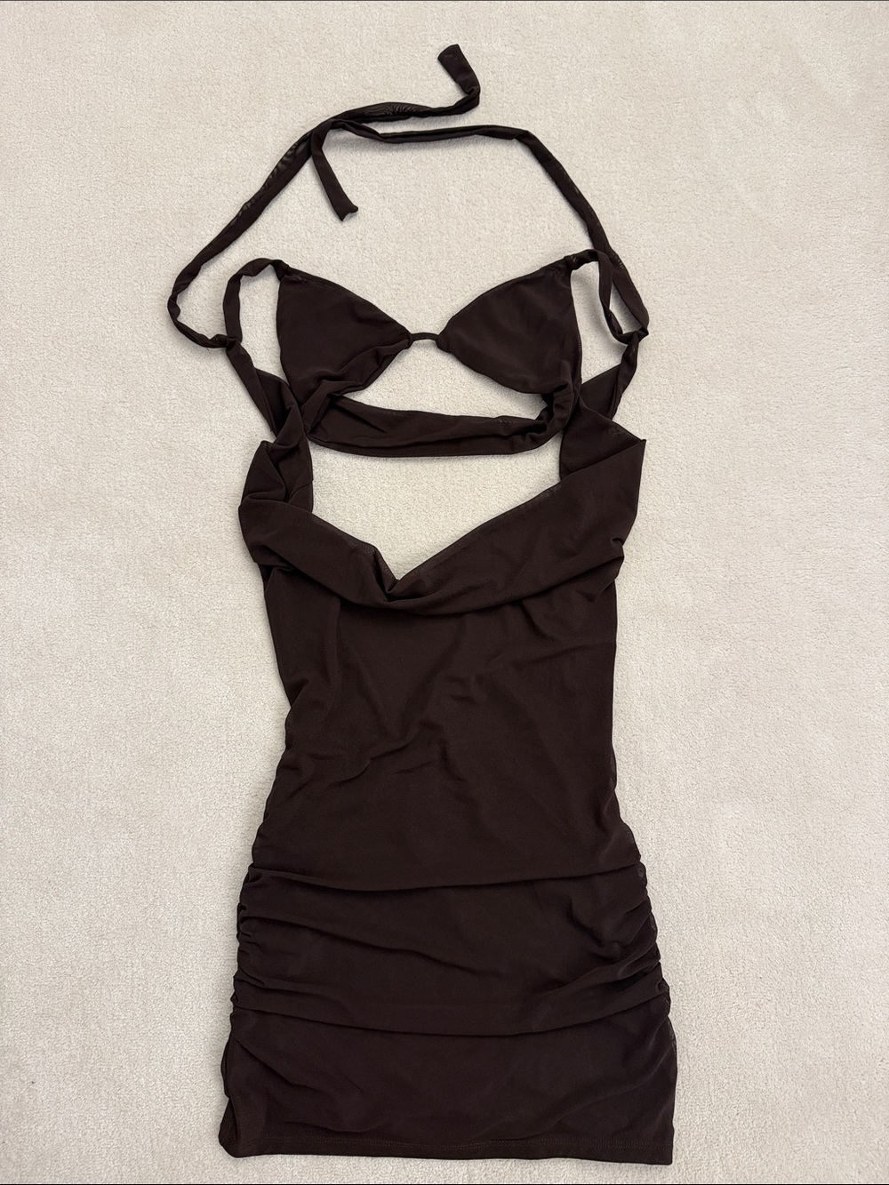 Whitefox Better Than Revenge Mini Dress Chocolate small